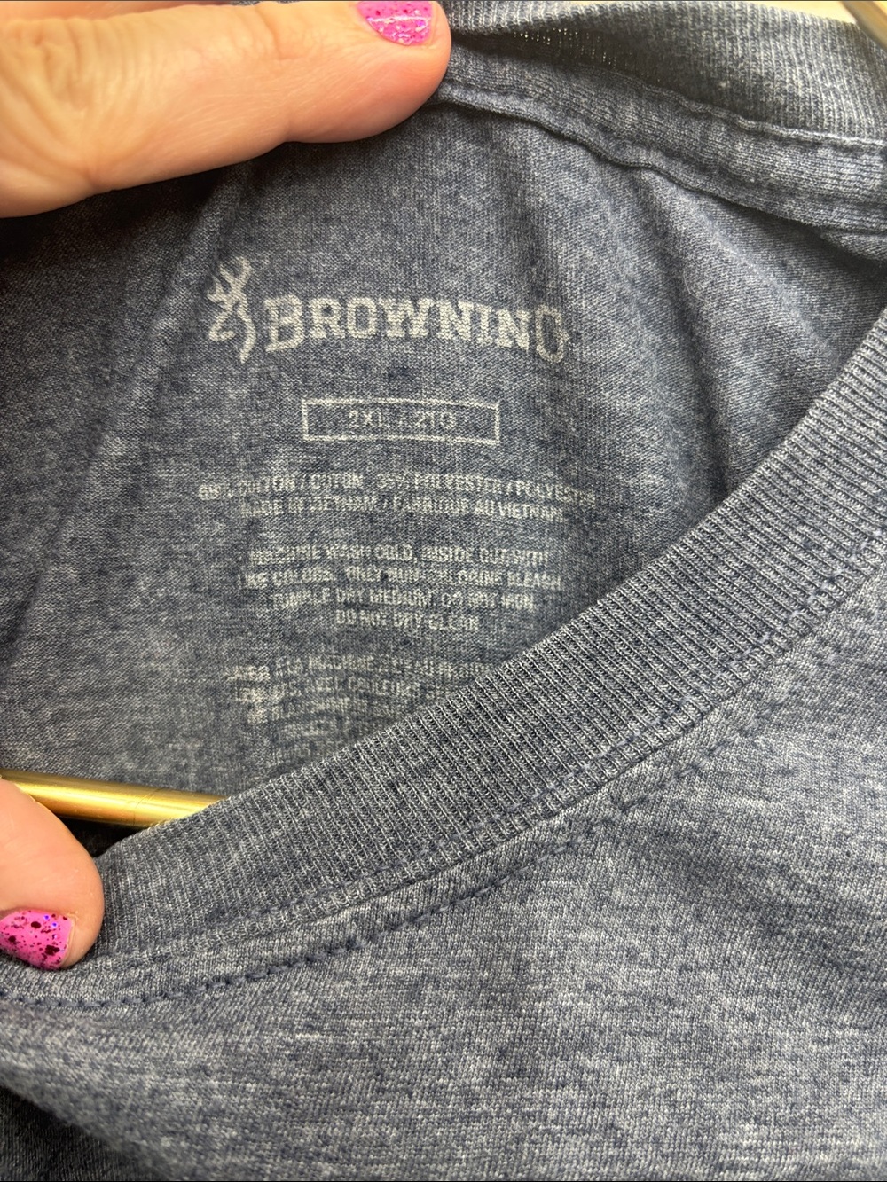 Browning 2XL Tee with Orange Logo - Picture 6 of 6